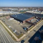 aerial view of new roof